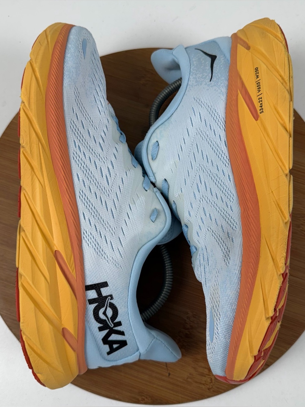 Hoka Clifton 8 Light Blue Running Shoes - Picture 6 of 10
